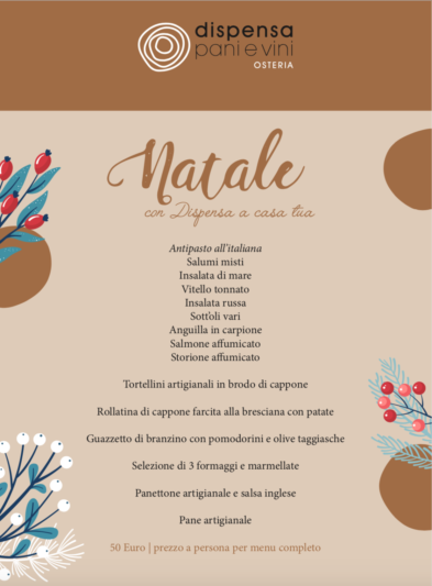 MENU COMPLETO DI NATALE D'ASPORTO